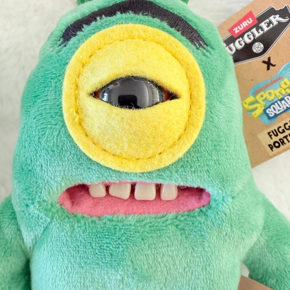 Zuru Fuggler SpongeBob Squarepants Plush Keychain Set - Squidward and Plankton - Picture 8 of 12